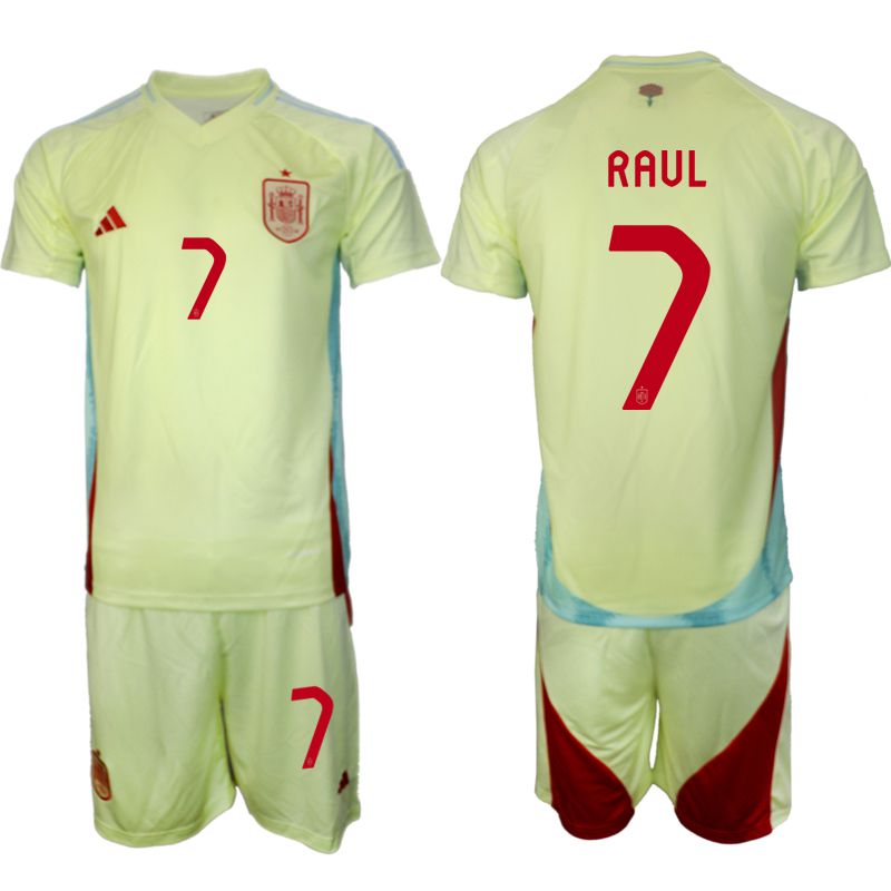 Men 2024-2025 Season Spain away green 7 Soccer Jersey